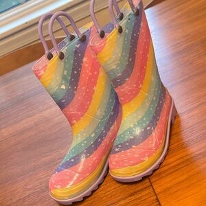 Western Chief Rainbow Striped Kids Boots